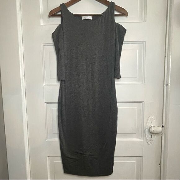 Bailey 44 Cold Shoulder Body Forming Dress 3/4 Sleeve - Picture 1 of 9